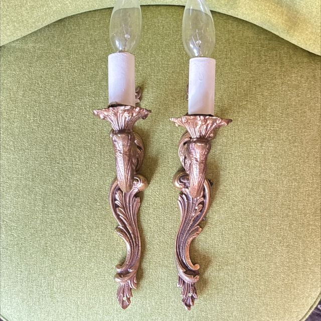 Goldene Wandleuchte Barock Style 