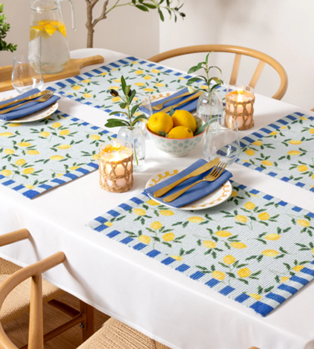 Lemons Set Of 4 Placemats