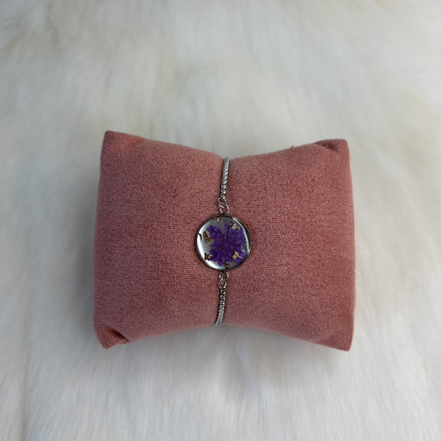 Bracelet Bloom violet, violet foncé