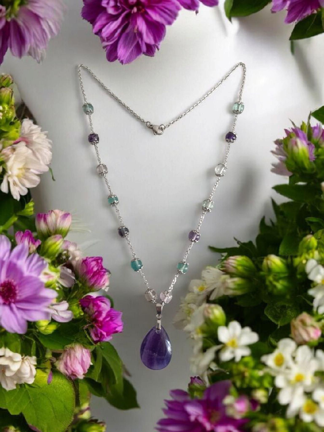 7)Collier Fluorite -- Clarté et Harmonie intérieure