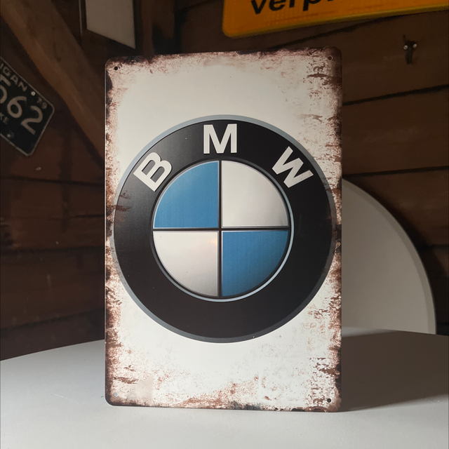 BMW metalen bord - 20x30 cm