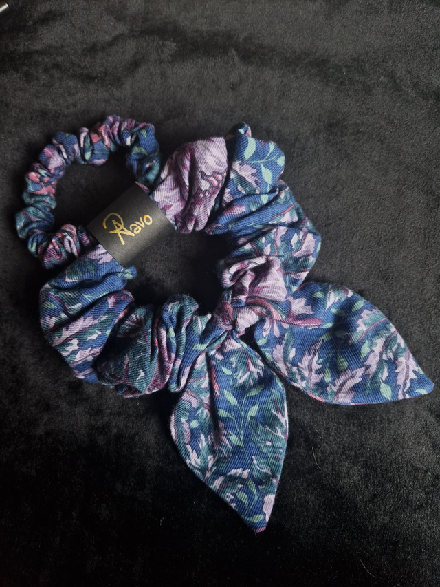 Purple Meadow Scrunchies Set
