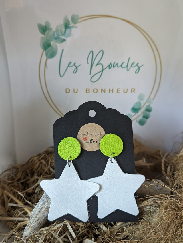 Boucles d&#039;oreilles Star s015