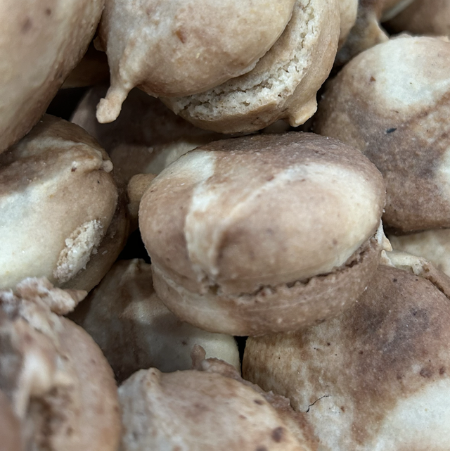 Macaron Choco noir et blanc 