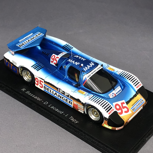 Sauber C6 BMW Le Mans 1985 #95 Basaler/Lacaud/Tapy Spark 1:43