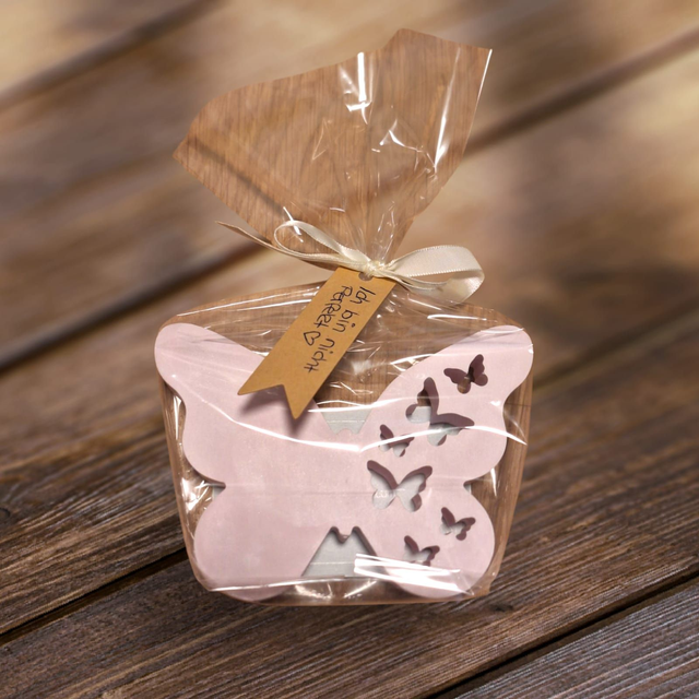 B-Ware Schmetterling rosa