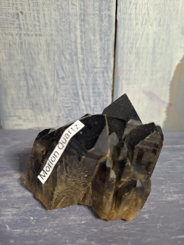 Morion Quartz Cluster 