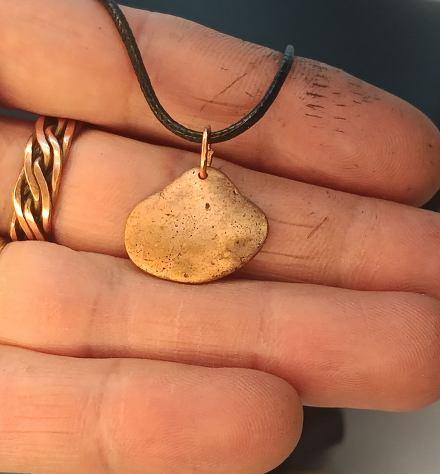 collier nuggets de cuivre