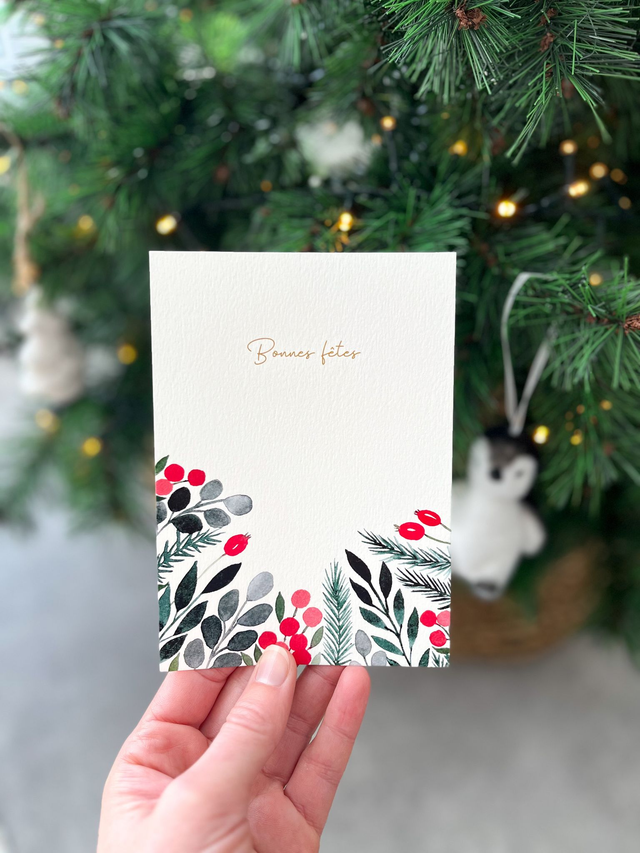 Carte de voeux  - Bonnes fêtes