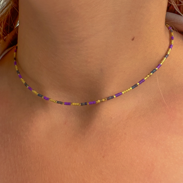 Ras de cou en perles Japonaises Miyuki 