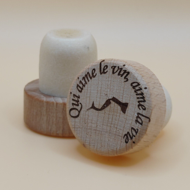 Bouchon &quot;Qui aime le vin, aime la vie&quot;