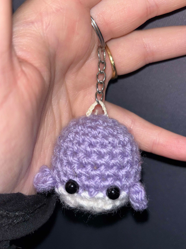 Baleine Violet blanc 