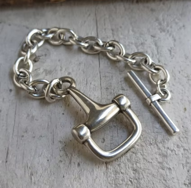 Chunky Snaffle Bit Fastening Bracelet