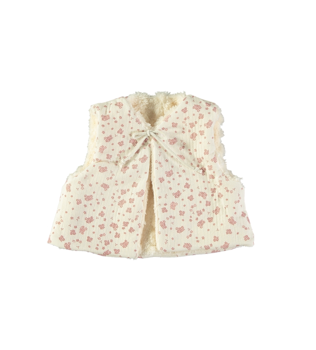 Petit Indi - gilet bimba reversibile 