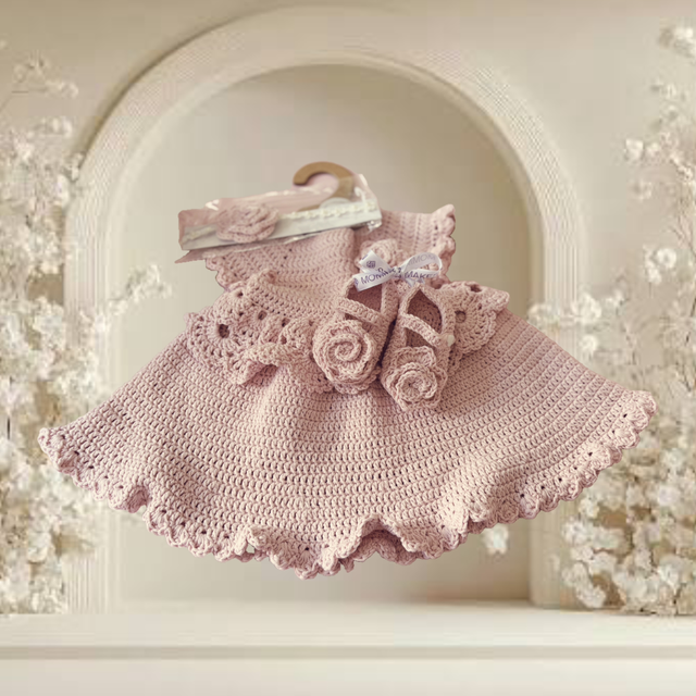 BABY DRESS, SHOES & HEAD BAND CUSTOM ORDER