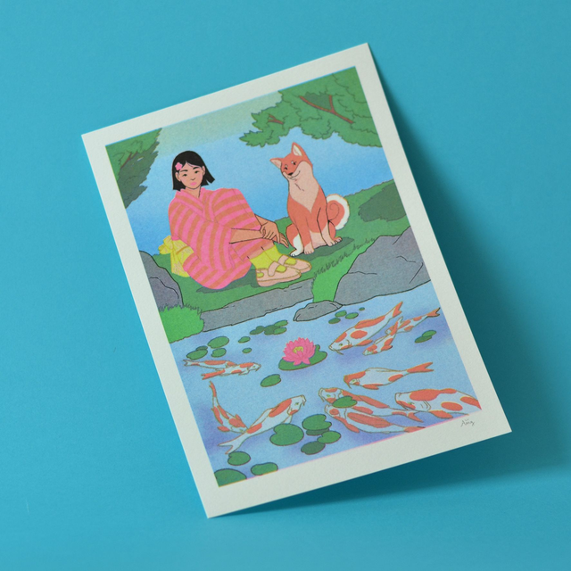 A5 nénuphar *imprimée au Japon* 