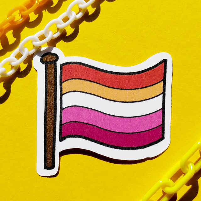 Lesbian - Flag - Sticker - [SKR-LBN-F]