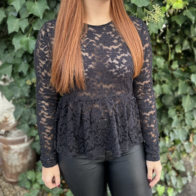 Spitzenbluse
