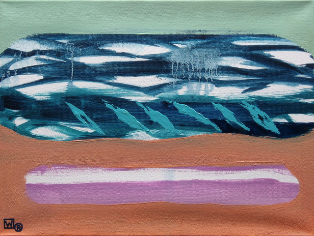 Nad morzem II, 30x40 alkid płótno