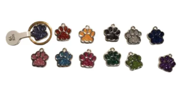 Médaille Animaux Pailletée Personnalisable – Zinc Gravable