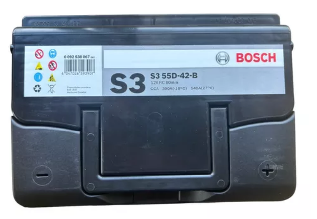 Bateria Bosch S3 55 Amperes 370cca
