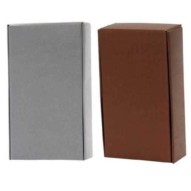 Colis carton (effet cuir) 2 bouteilles