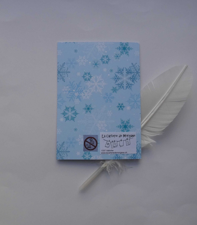 Joyeuses fêtes avec ce bonhomme de neige brodé