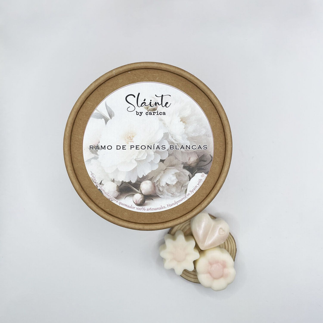 Ceras Perfumadas Ramo de Peonías Blancas