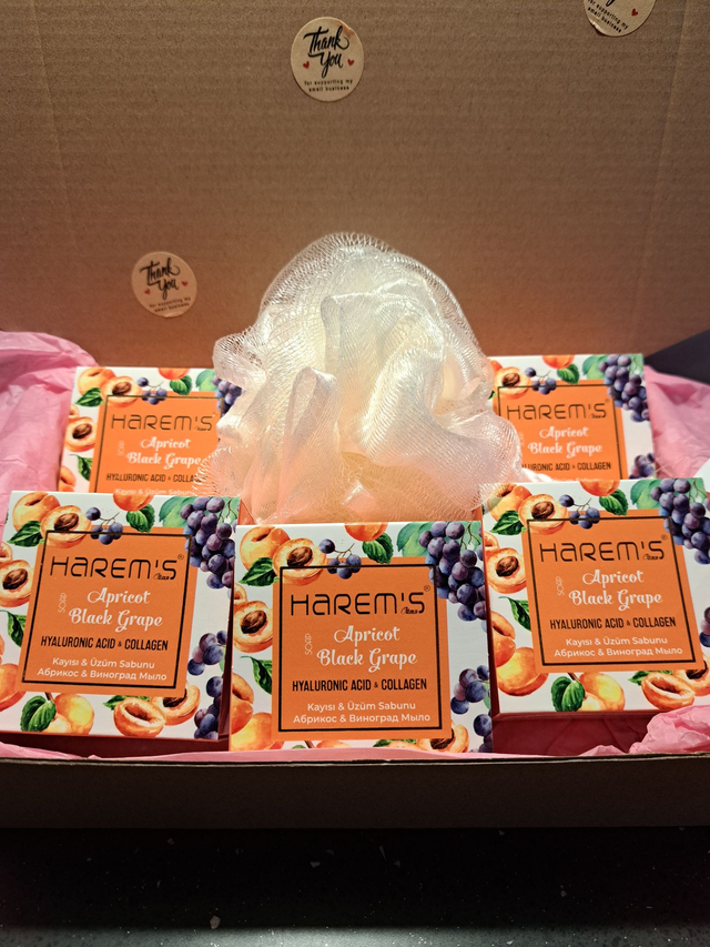 Apricot &amp; Black Grape "Double Fruit" Soap Bundle.