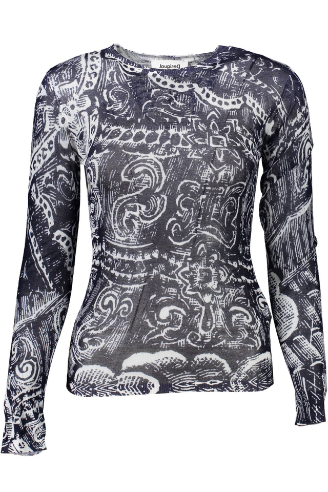 DESIGUAL MAGLIA DONNA BLU