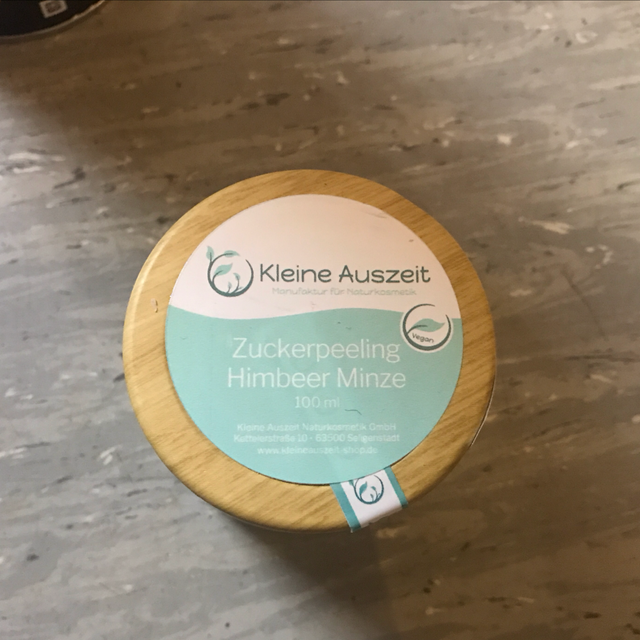 Kleine Auszeit Zuckerpeeling Himbeer Minze