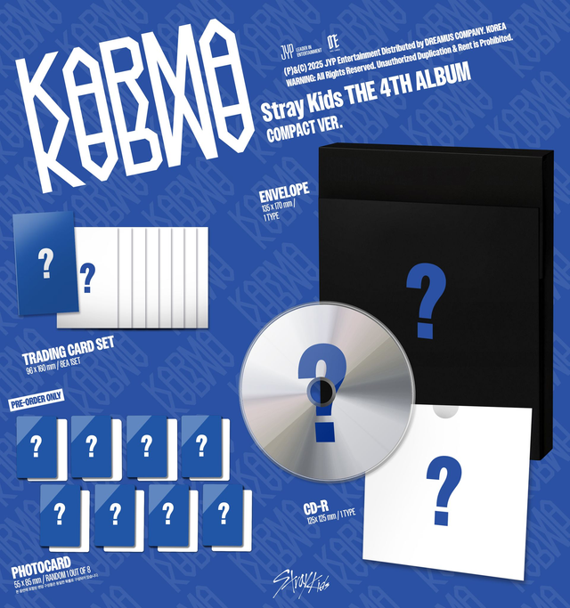 Stray Kids - 4th Album [KARMA] COMPACT Ver. | Random [Pre-Order]