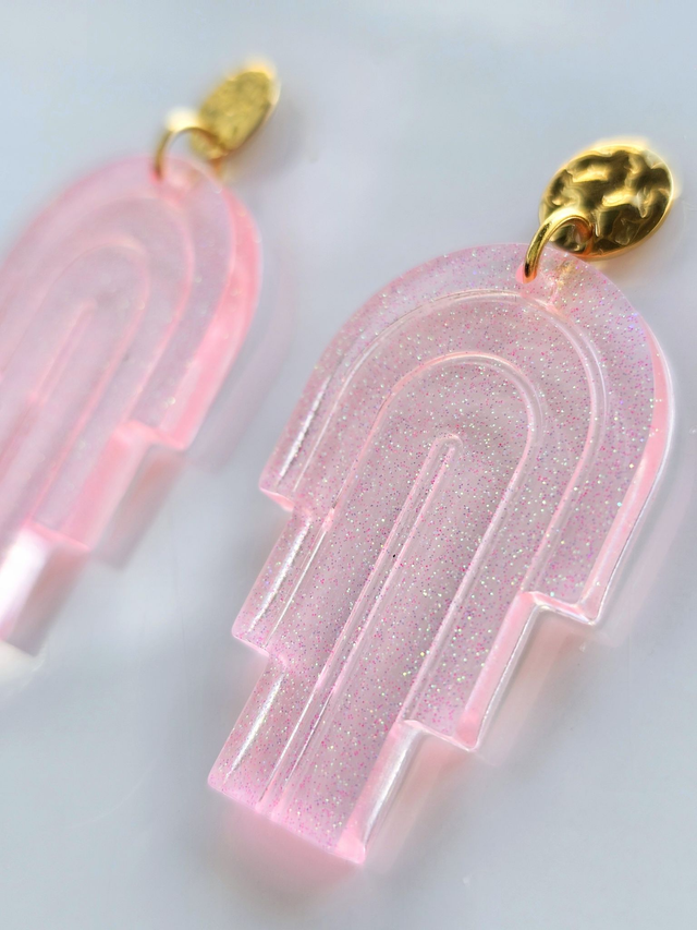 MIAMI rose pâle pailleté 