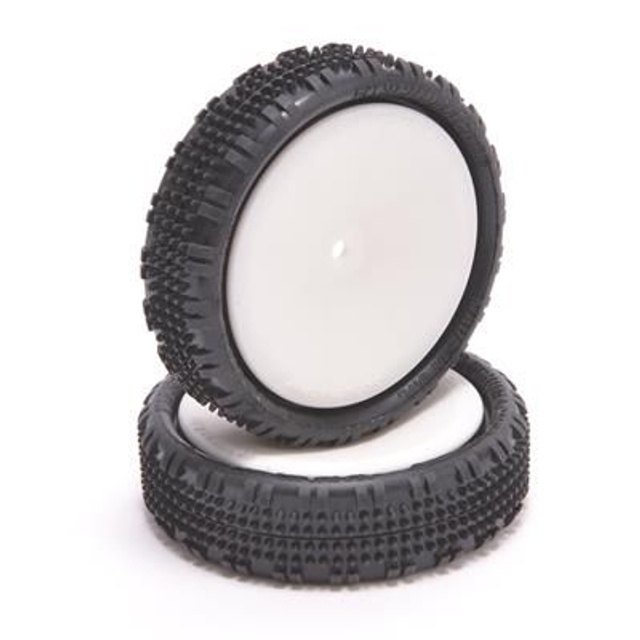 Fusion Slim  Yellow Pre-glued 1/10 2WD Tyres - Front - U6904