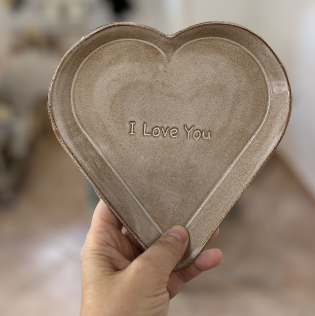 Piatto cuore I Love You
