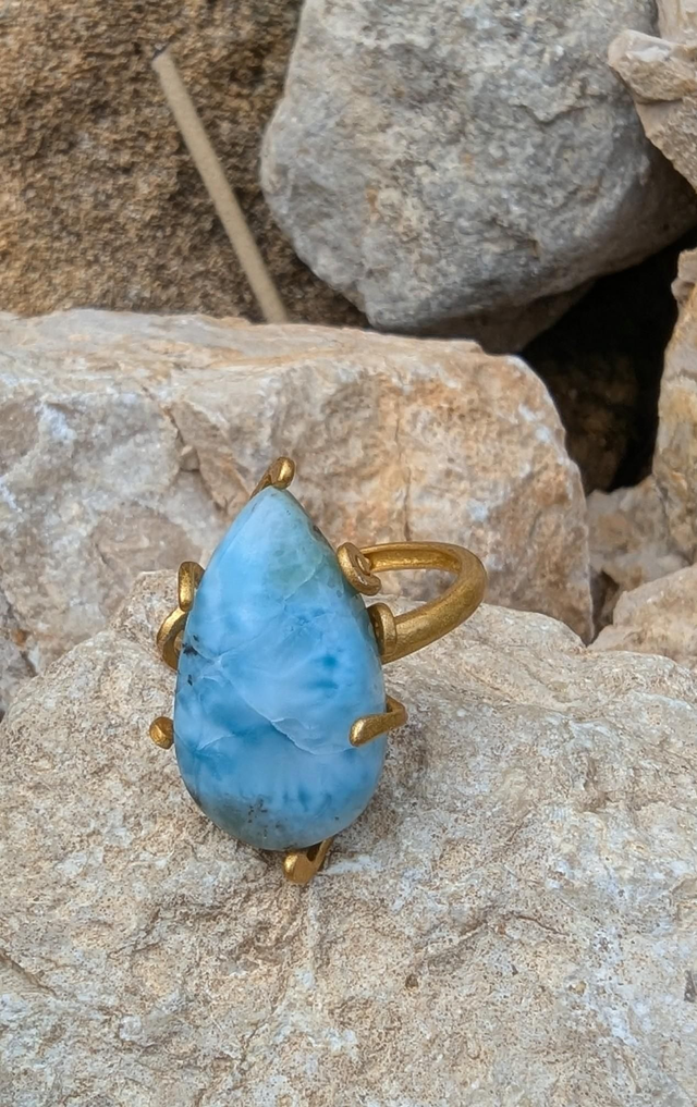 Bague en Larimar 