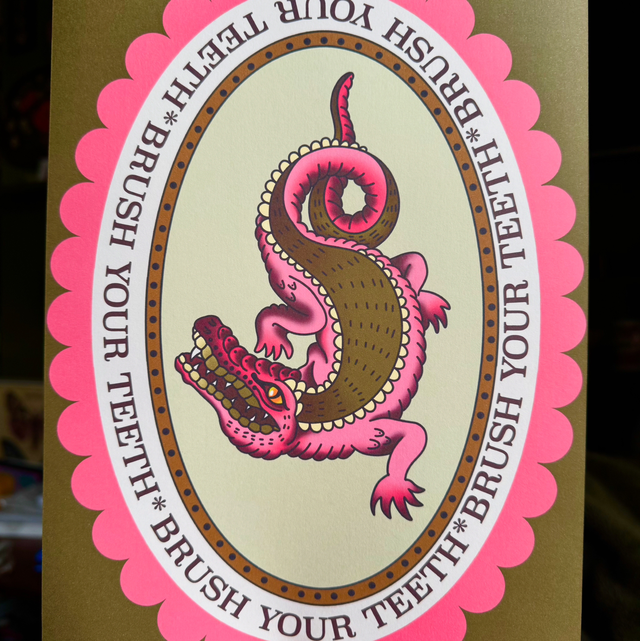 Brush Your Teeth Print