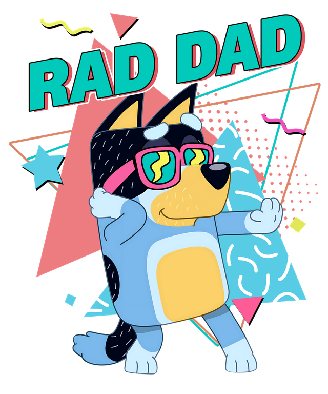 Bluey Rad Dad DTF 