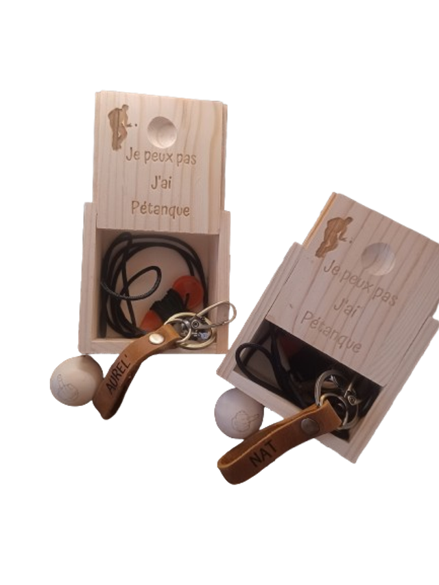 Coffret accessoires pétanque personnalisé
