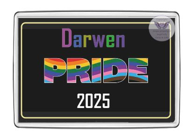 Darwen Pride Oblong Fridge Magnet-OFM13