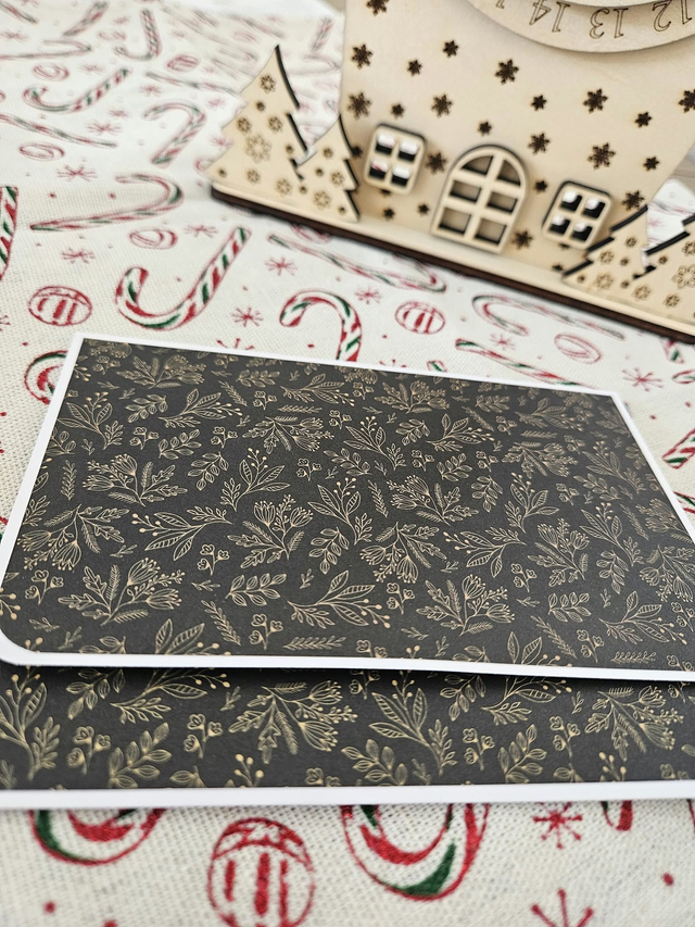 Pochette cadeau de Noël faite main – Pour chèque, billet ou carte cadeau 