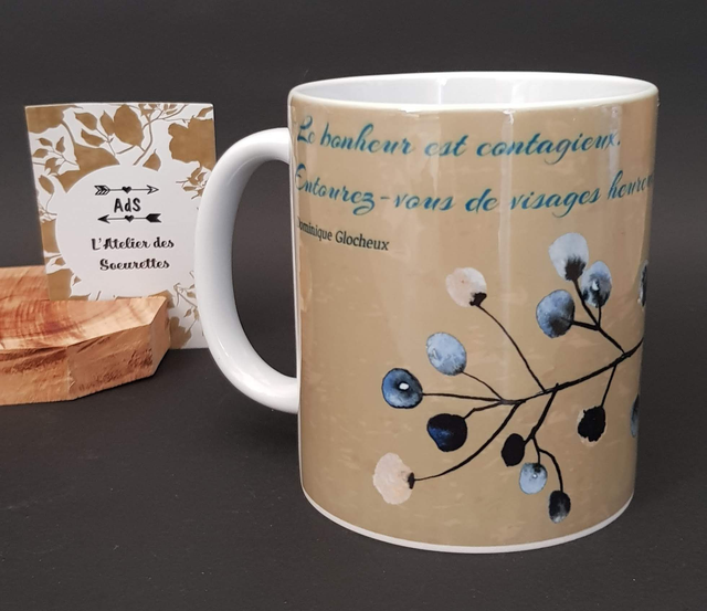 Mug - Oiseau bleu (11f)