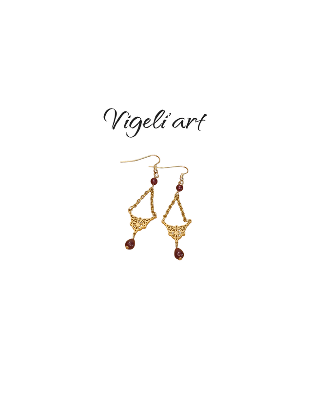 boucles d&#039;oreilles noeud de sorcière 