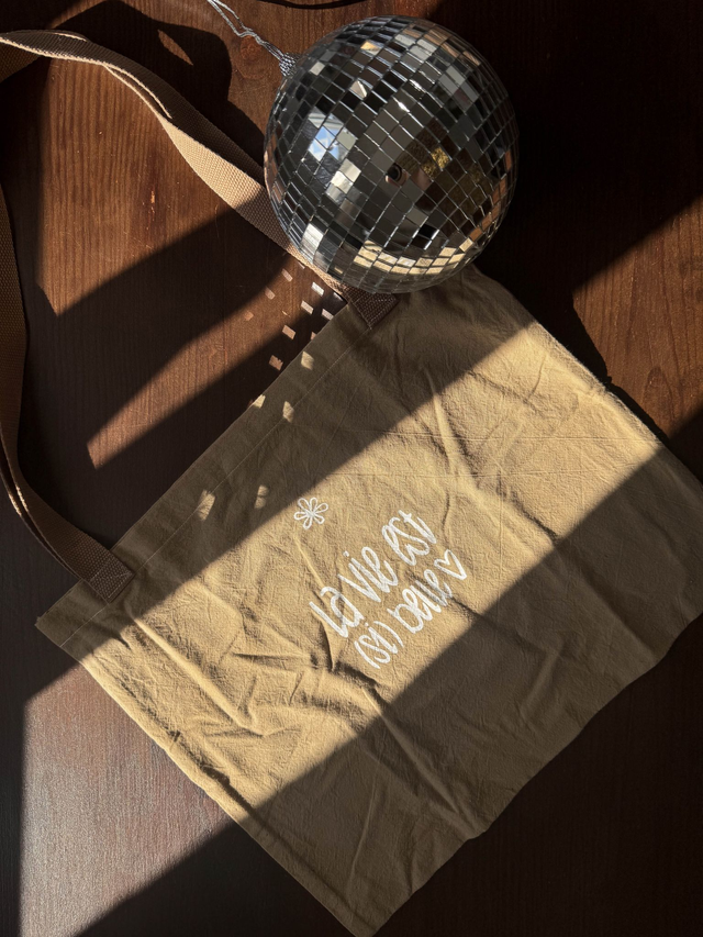 Tote bag marron - La vie est (si) belle 🌞