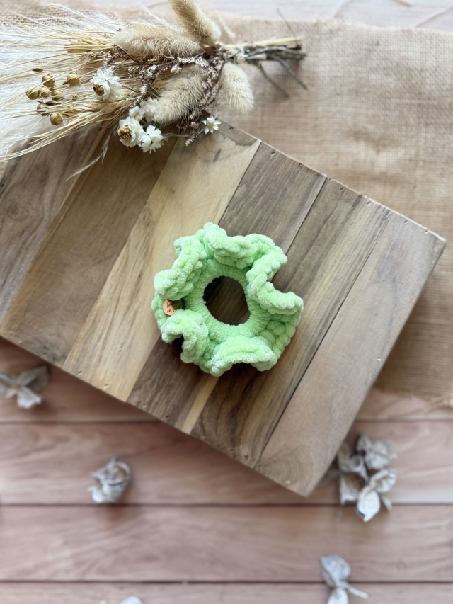 Chouchou tout doux vert pomme