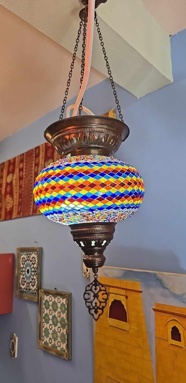 Multicolored Mosaic Lantern