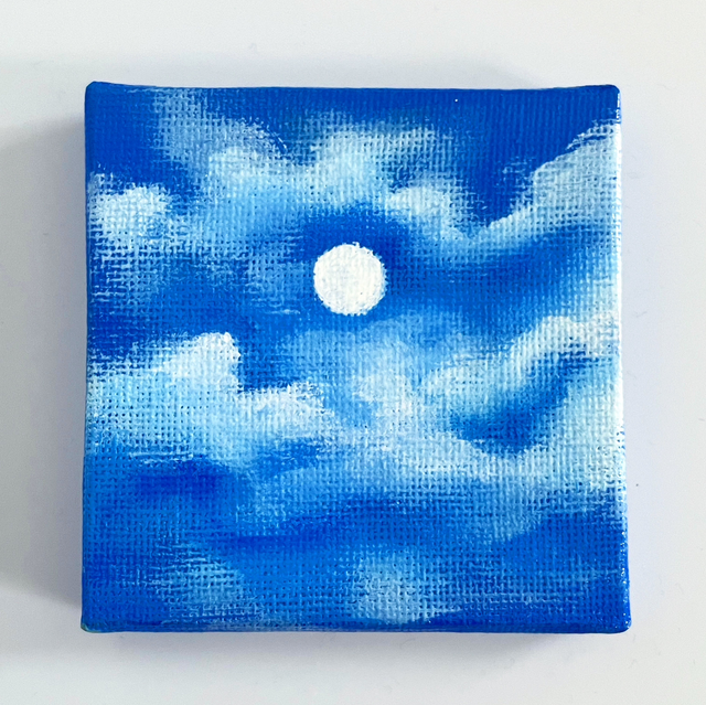 Lune et nuages 