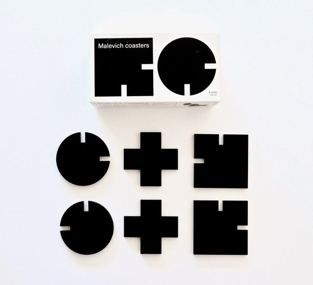 Les 6 sous-verres de Malevitch