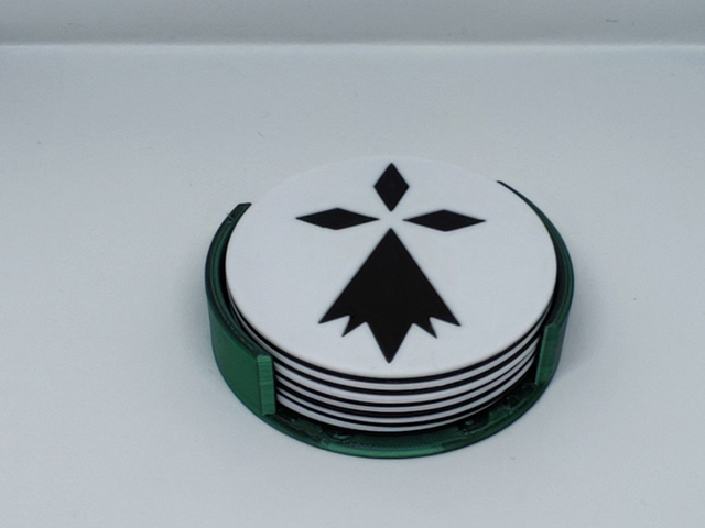 Ensemble des 6 dessous de verres (vert)