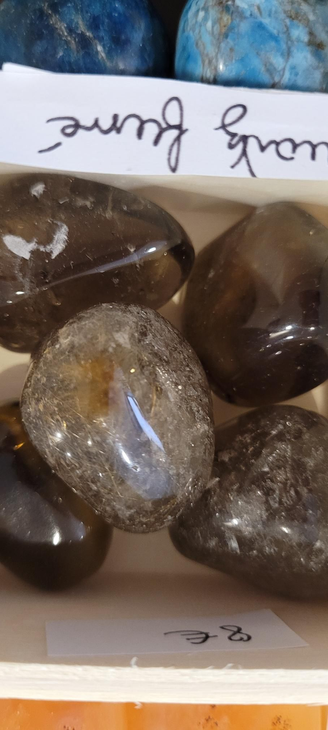 Quartz fumé pierre roulée 